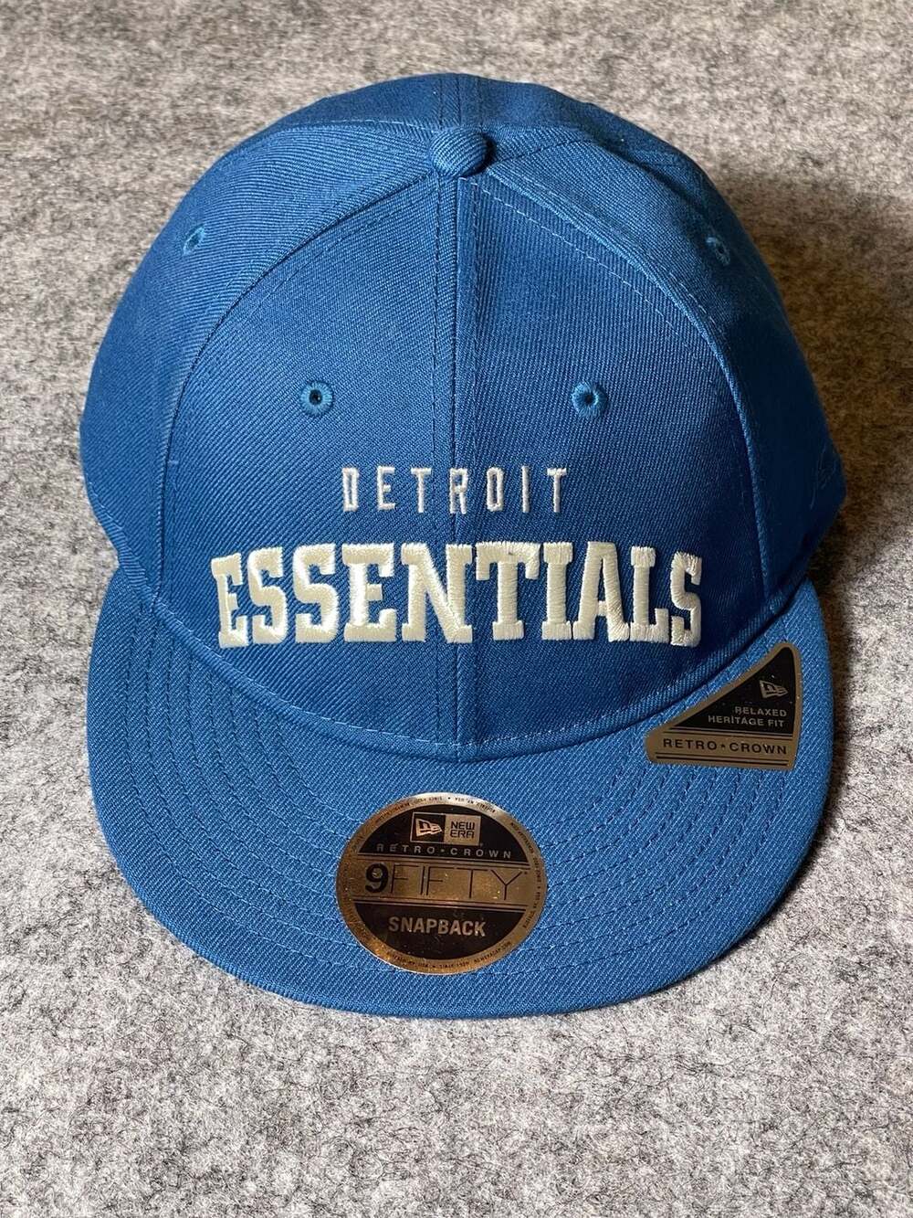 Detroit Lions x Fear of God Essentials New Era 9FIFTY Retro Crown Snapback Hat